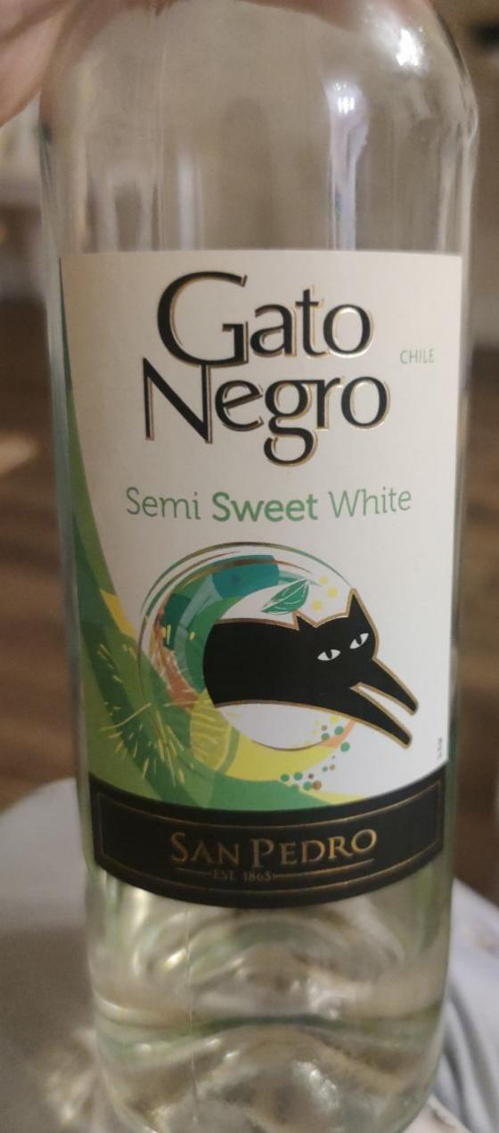 Фото - Вино біле напівсолодке Gato Negro