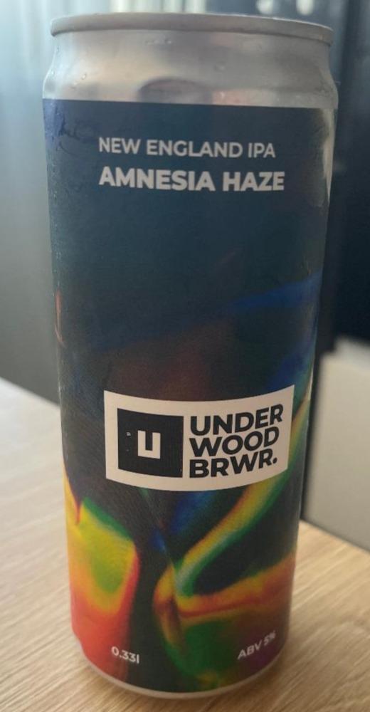 Фото - Пиво 5% світле нефільтроване непастеризоване Amnesia Haze New England IPA Underwood Brewery