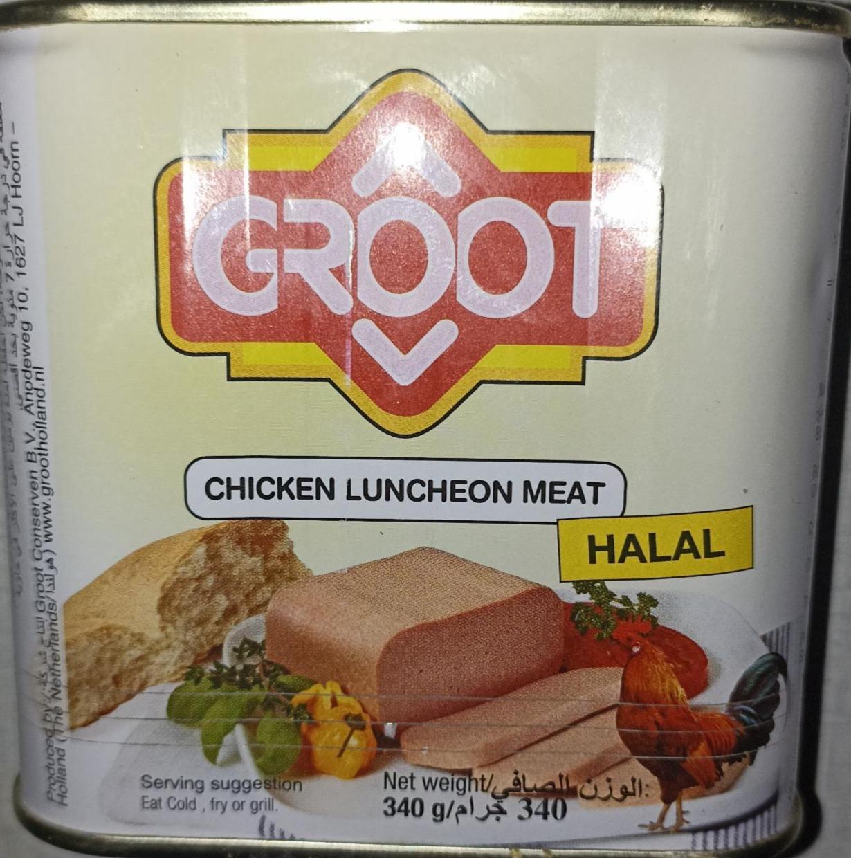 Фото - Куряче м'ясо на обід Chicken luncheon meat Groot