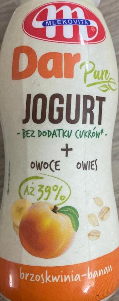 Фото - Dar Pure Jogurt Owoce Owies Brzoskwinia-Banan Mlekovita