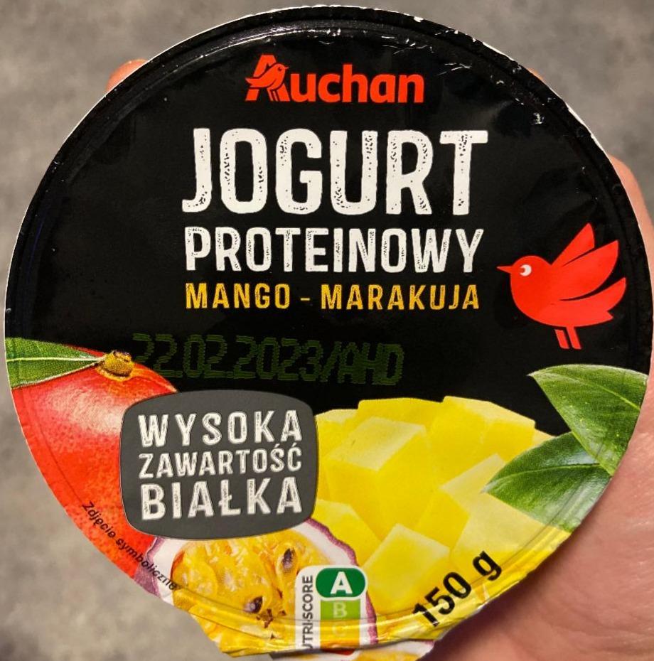 Фото - Йогурт протеїновий 0% зі смаком манго-маракуйя Jogurt Proteinowy Auchan