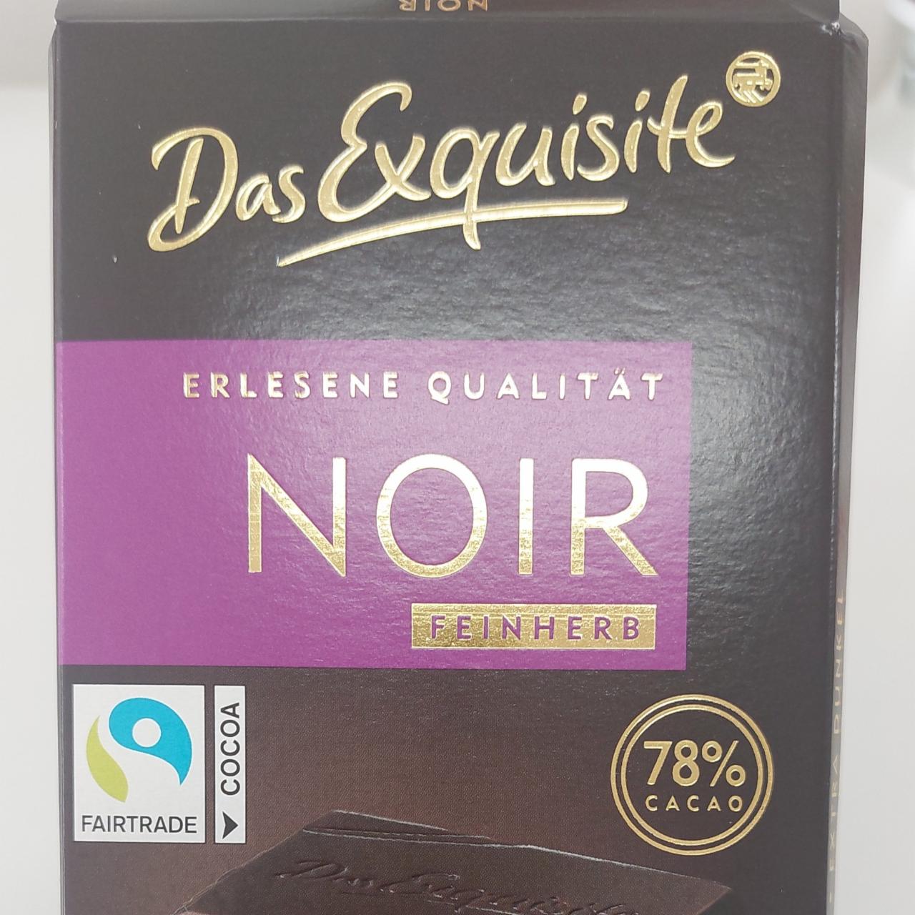 Фото - Шоколад чорний 78% Noir Das Exquisite