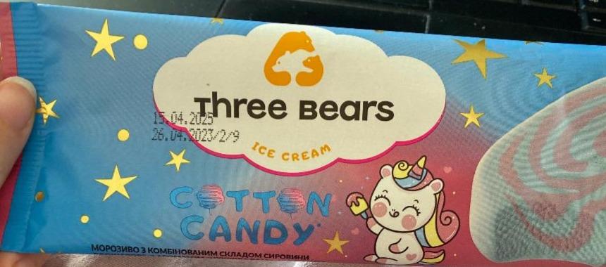 Фото - Морозиво зі смаком солодкої вати Cotton Candy Three Bears Три Ведмеді