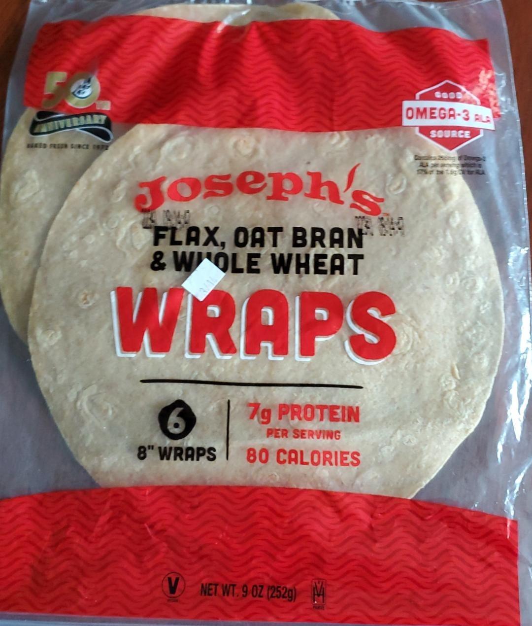 Фото - Flax Oat Bran & Whole Weat Flour Tortillas Joseph's