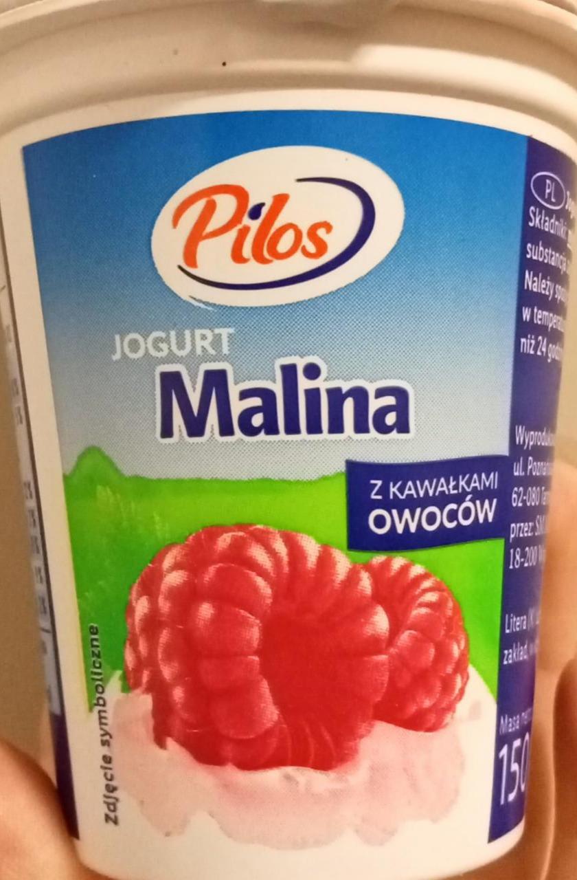 Фото - Йогурт 2.5% зі смаком малини Jogurt Malina Pilos