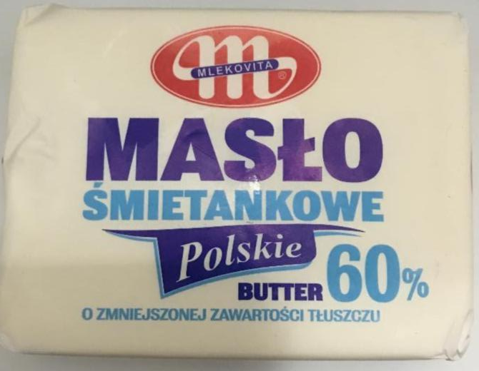 Фото - Польське вершкове масло 60% жирності Mlekovita