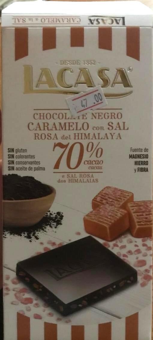 Фото - Шоколад чорний 70% з карамеллю Lacasa