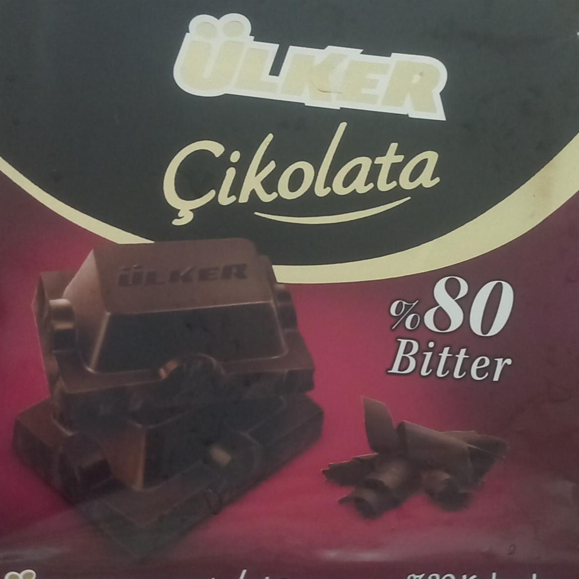 Фото - Шоколад чорний 80% Cikolata Ulker