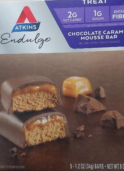 Фото - Батончик з шоколадно-карамельним мусом Atkins