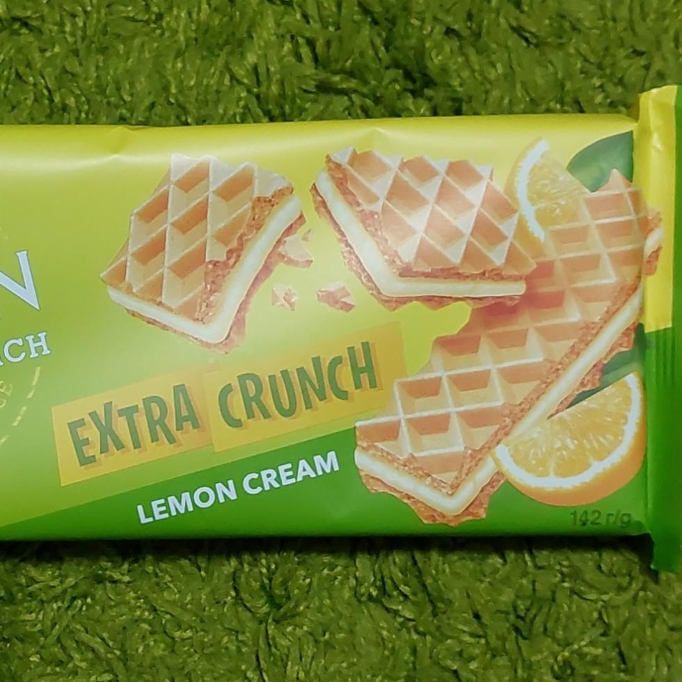 Фото - Вафлі з начинкою зі смаком лимону Sandwich Extra Crunch Wafers Рошен Roshen