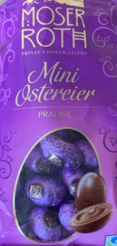 Фото - Шоколадні яйця Mini Ostereier Praline Moser Roth