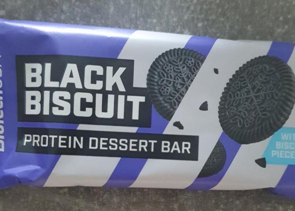 Фото - Батончик протеїновий Black Biscuit Protein Dessert Bar BioTechUSA