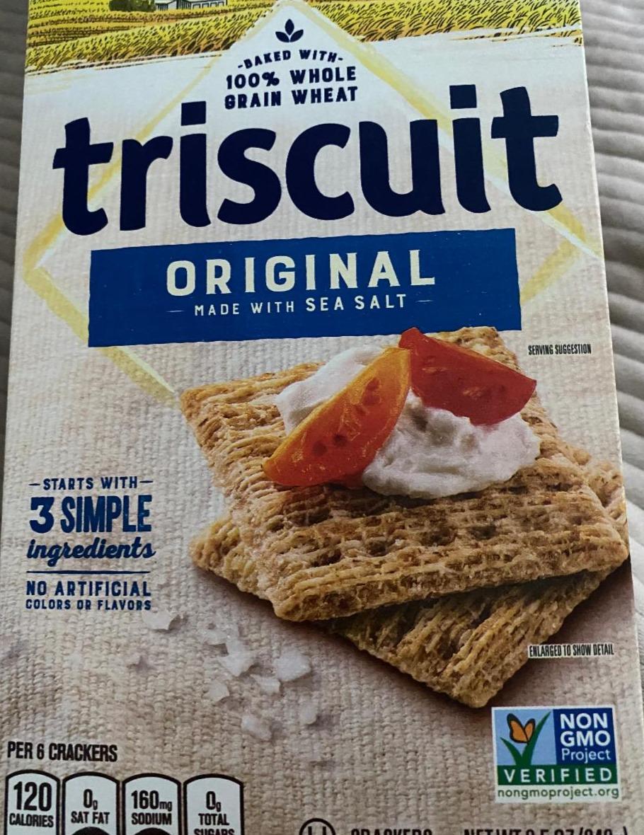 Фото - Triscuit Original Whole Grain Wheat Crackers Lidl
