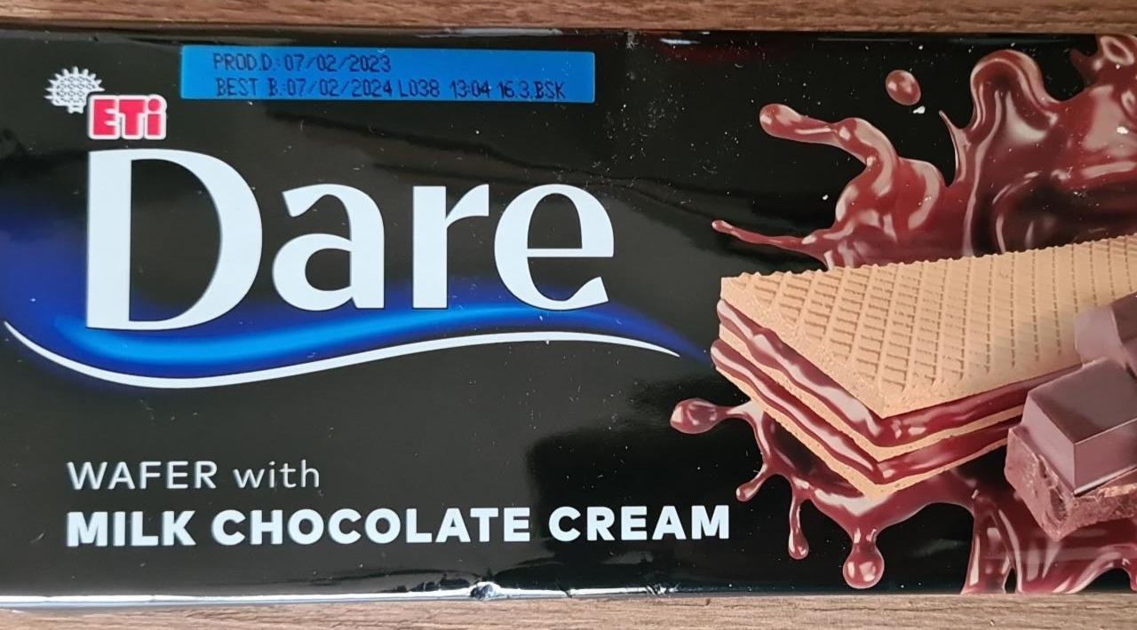 Фото - Dare Wafer with Milk Chocolate Cream Eti