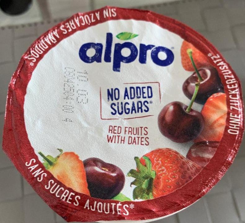 Фото - Йогурт фруктовий без цукру Red Fruits Alpro