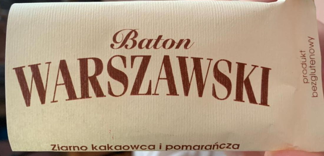 Фото - Baton ziarno kakaowca i pomarańcza bezglutenowy Warszawski