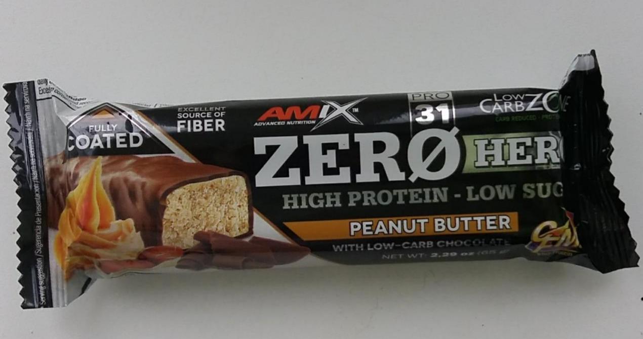 Фото - Батончик протеїновий з арахісовою пастою High Protein Low Sugar Peanut Butter Amix