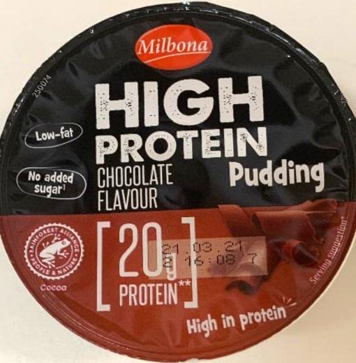 Фото - High protein pudding chocolate flavour Milbona