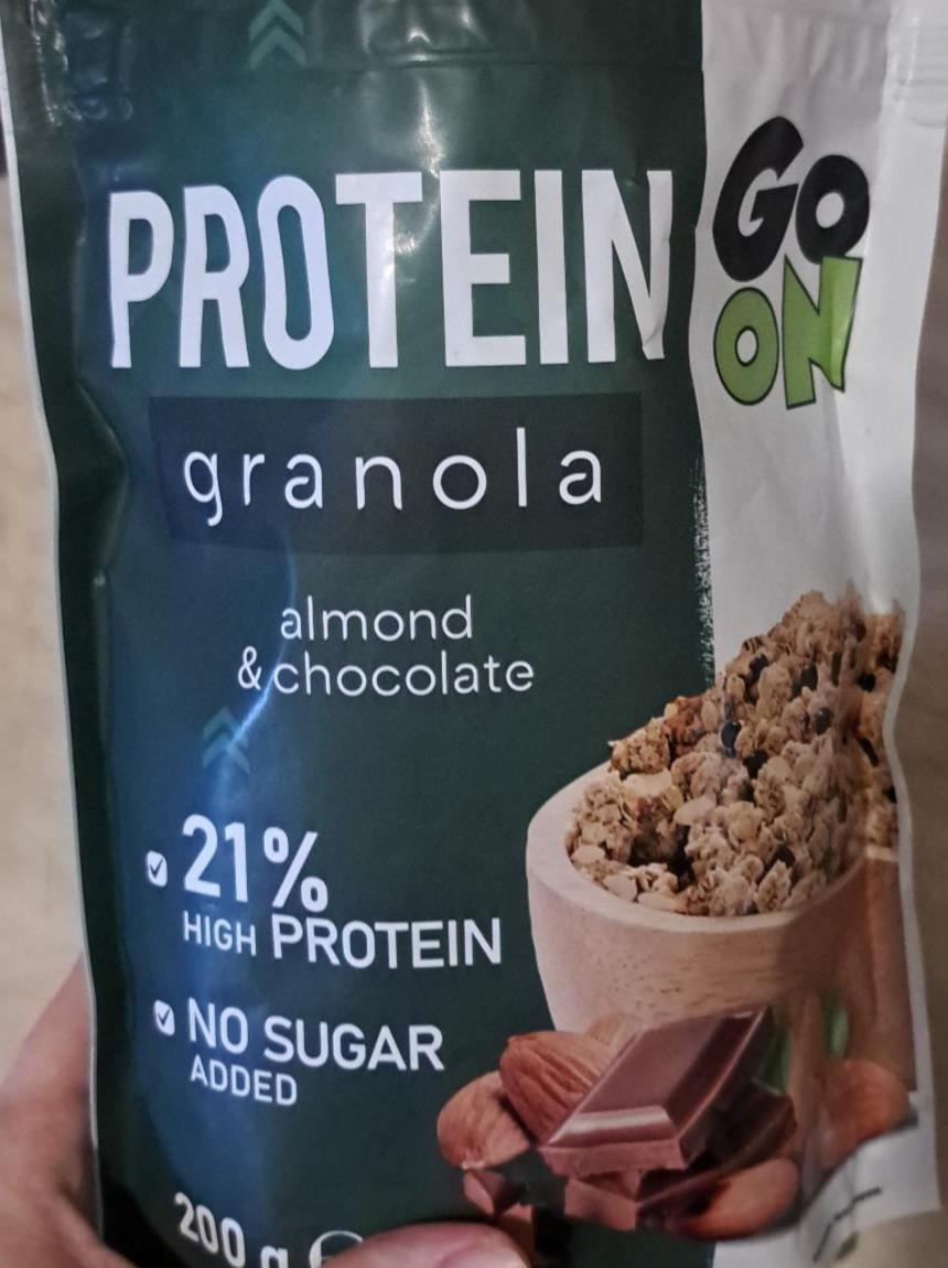 Фото - Гранола без цукру Almond & Chocolate Granola Protein Go On