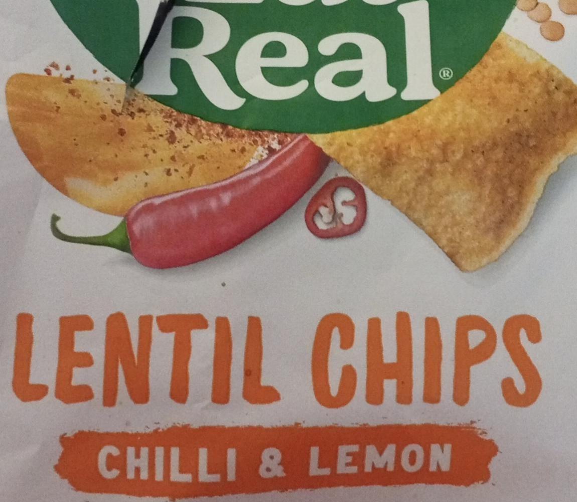 Фото - Lentil Chips Chilli & Lemon Eat Real