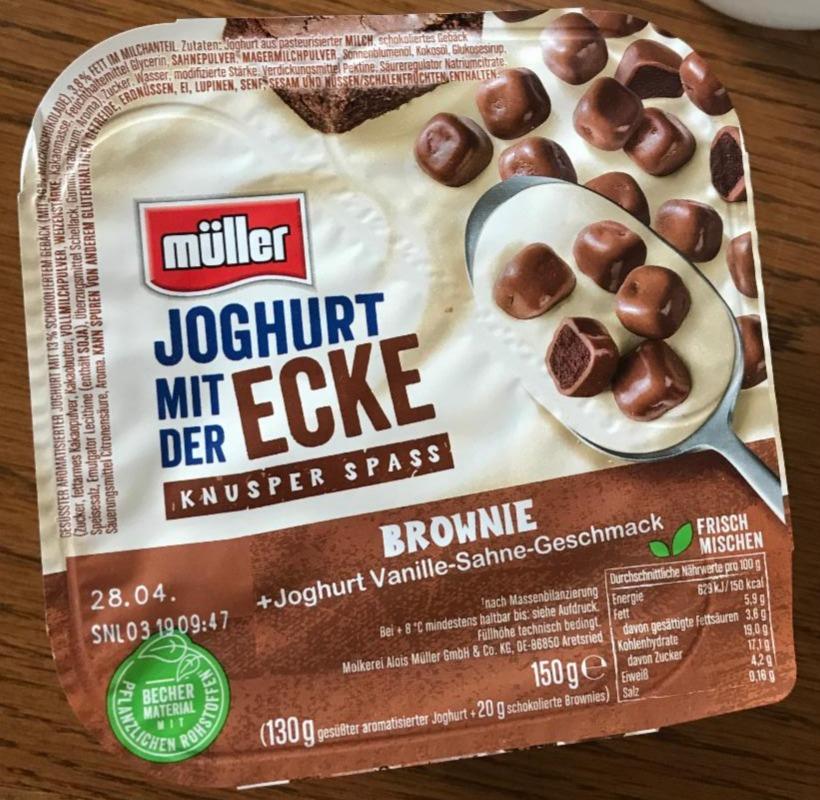 Фото - Joghurt mit der Ecke knusper spass Brownie Müller