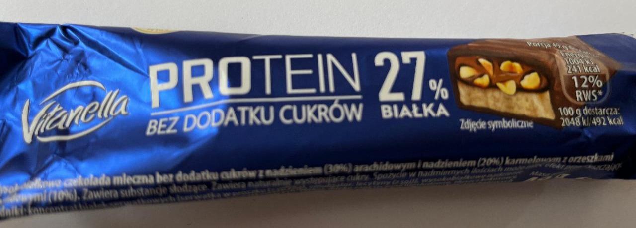 Фото - Батончик шоколадний Protein 27% Vitanella