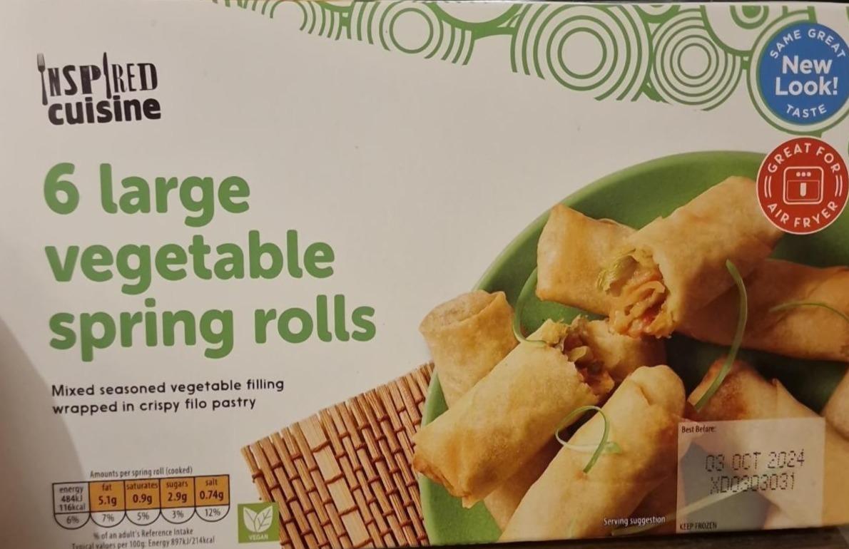 Фото - 6 Large vegetable spring rolls Inspired cuisine