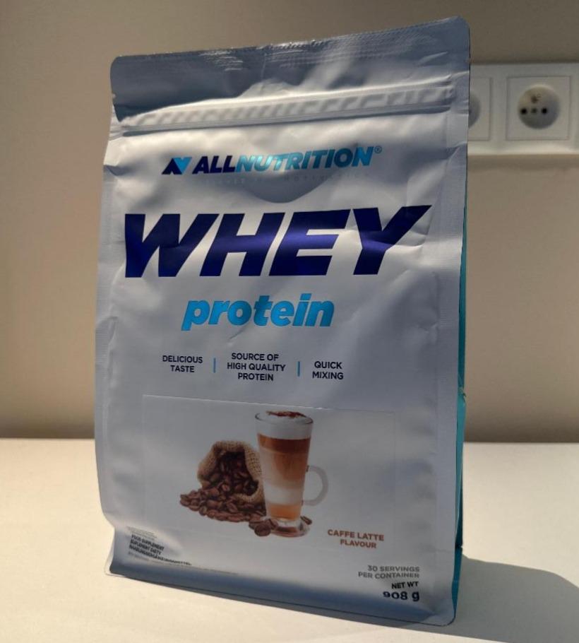 Фото - Протеїн зі смаком лате Caffe Latte Whey Protein AllNutrition