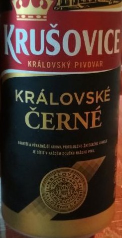 Фото - Пиво 3.8% темне фільтроване пастеризоване Cerne Krusovice