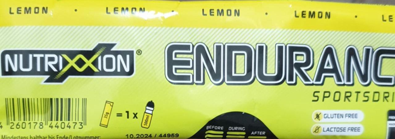 Фото - Energy Drink Endurance Lemon Nutrixxion
