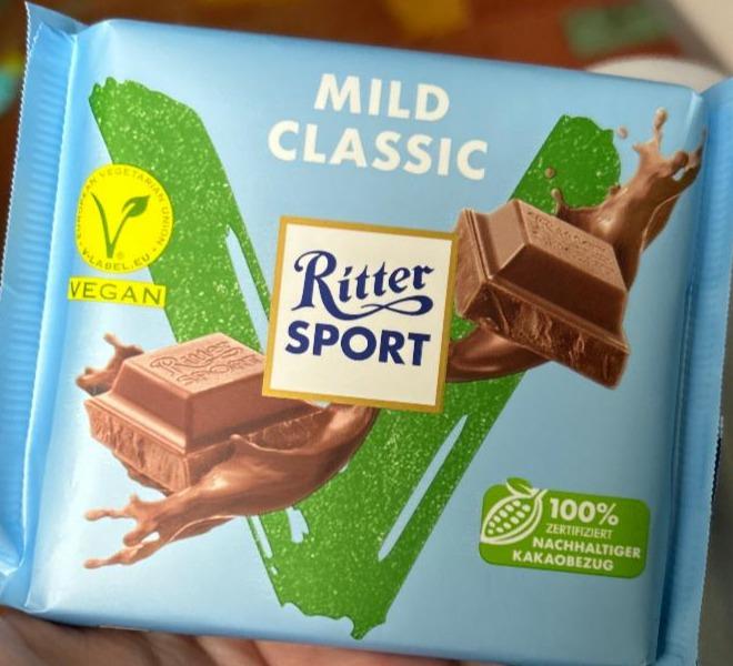 Фото - Шоколад молочний Vegan Mild Classic Ritter Sport