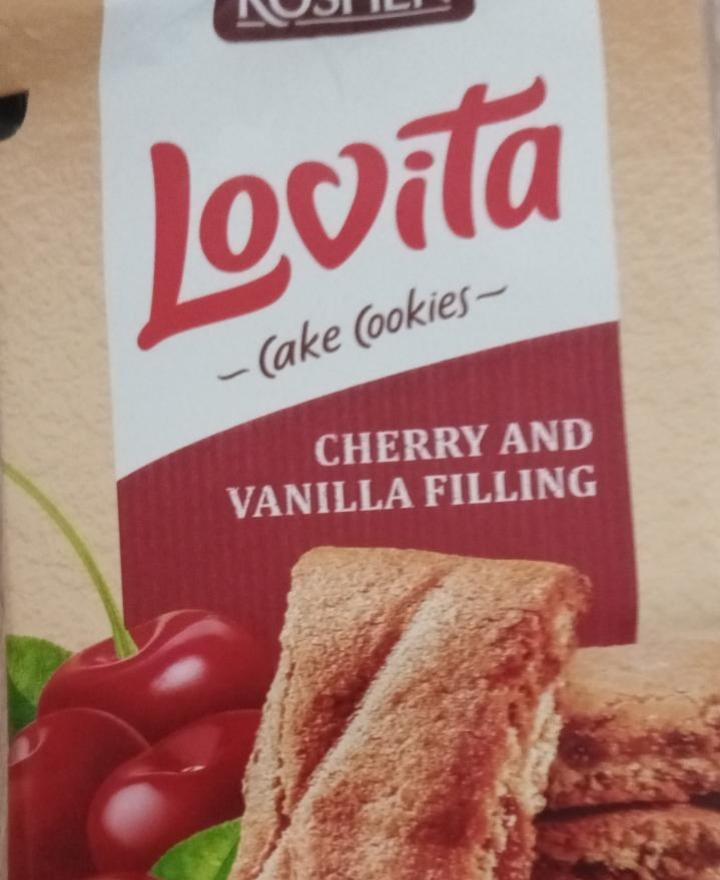 Фото - Печиво здобне з вишнево-ванільною начинкою Lovita Cake Cookies Roshen