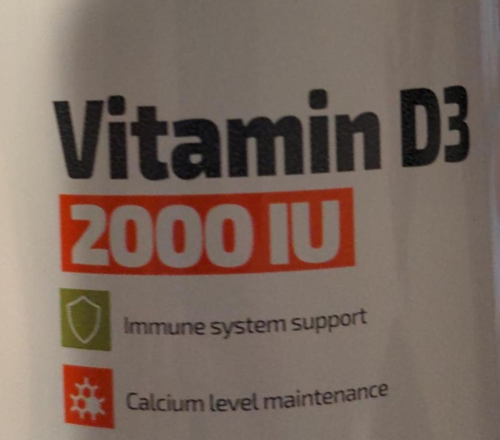 Фото - Vitamin D3 2000 IU unflavored GymBeam