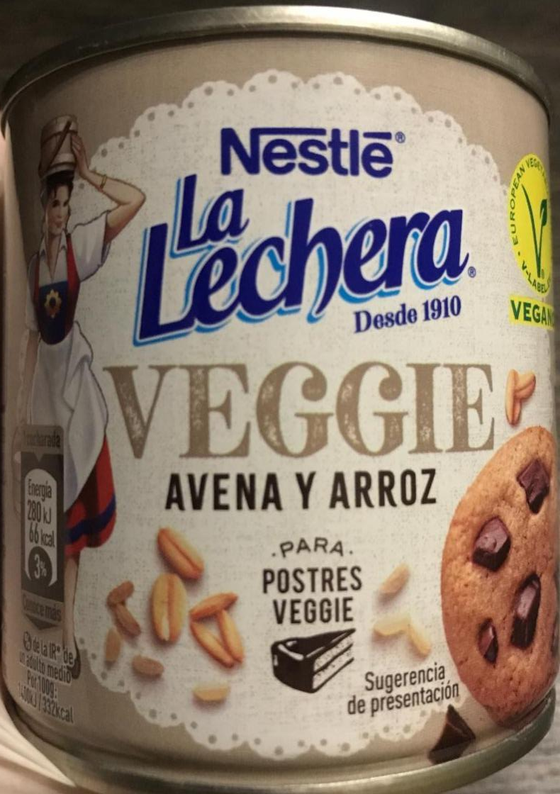 Фото - Овочева основа з вівса та рису для безглютенових десертів La Lechera Veggie avena y arroz Nestlé