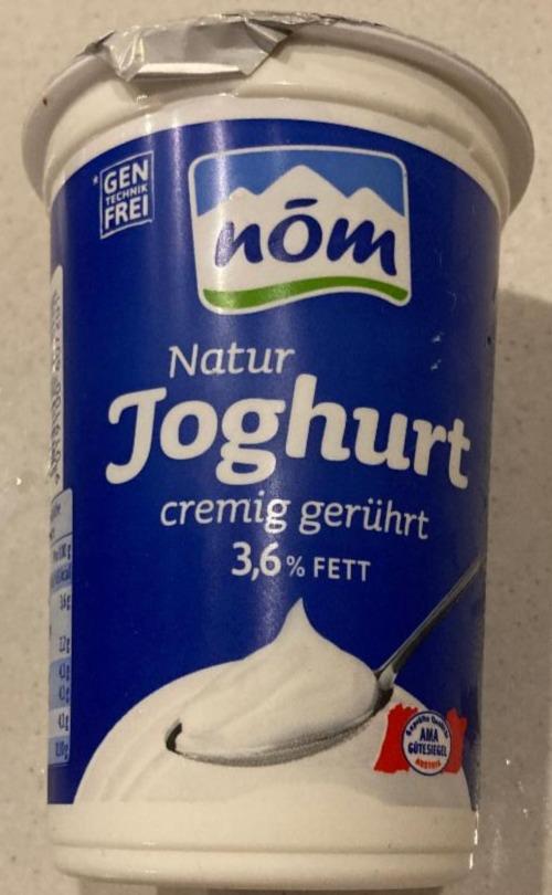 Фото - Йогурт 3.6% натуральний вершковий Natur Joghurt Nom