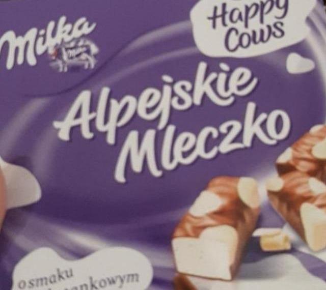 Фото - Шоколадні цукерки Milka Alpejskie Mleczko Caramel пташине молоко зі смаком вершків Milka