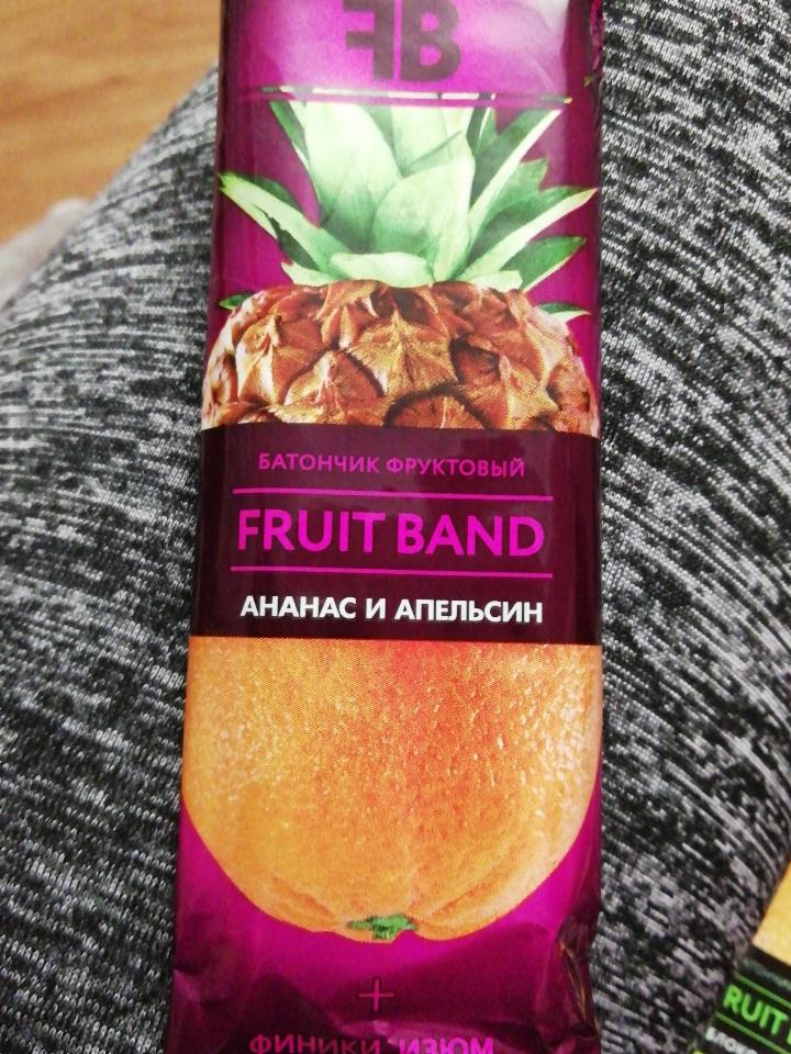 Фото - Батончик Fruit Band Ананас і Апельсин