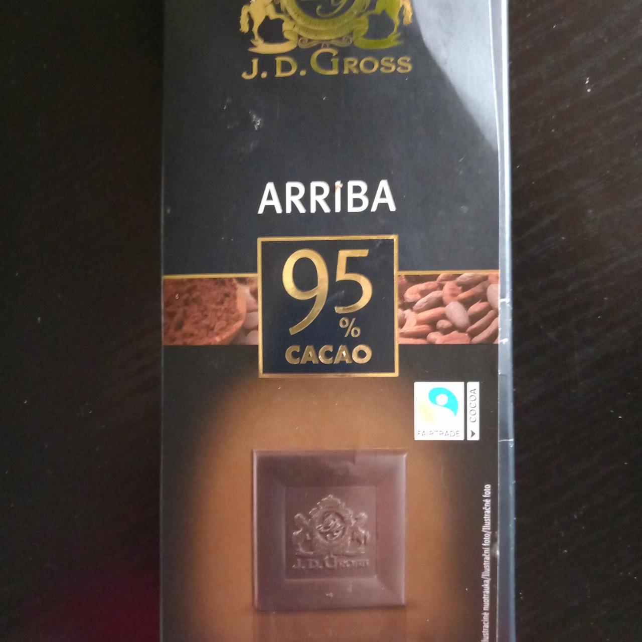 Фото - Шоколад чорний Arriba Ekwador 95% J. D. Gross