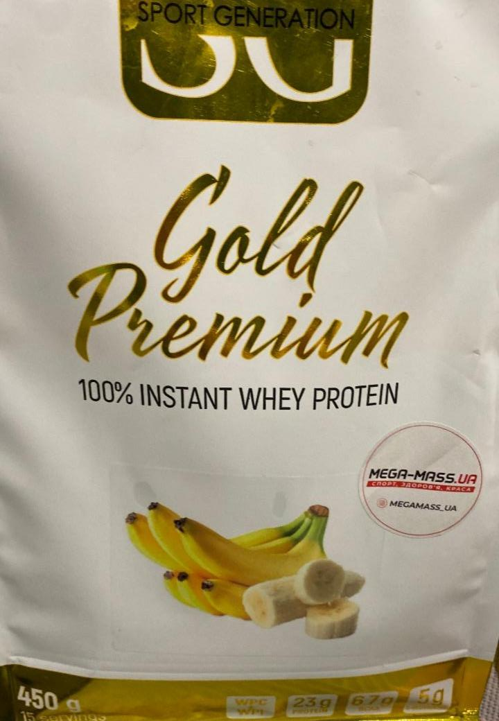 Фото - Протеїн Gold Premium 100% Instant Whey Protein Банан Sport Generation
