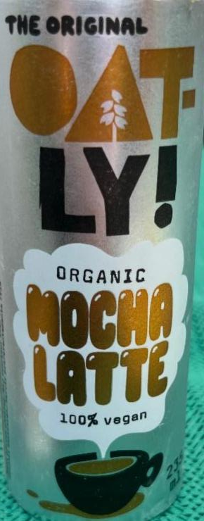 Фото - Суміш вівсяного напою Organic Mocha Latte з органічною кавою та какао OATLY