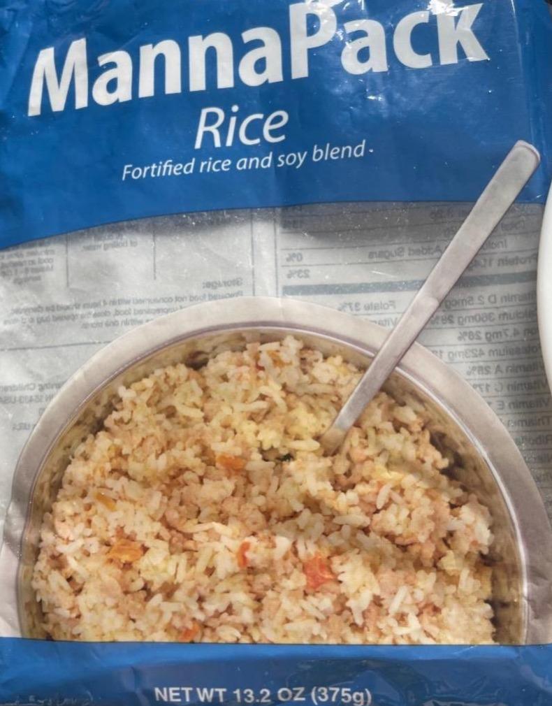 Фото - Rice Fortified and Soy Blend Manna Pack