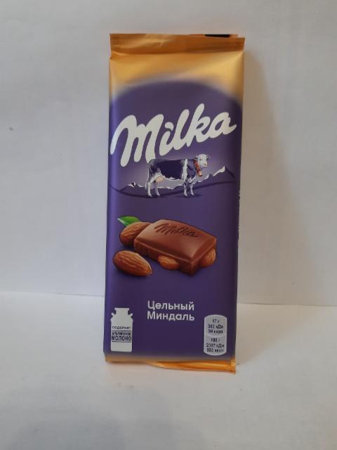 Фото - Шоколад цілий мигдаль Milka