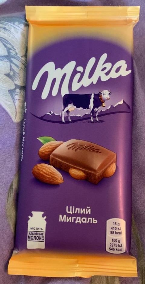Фото - Шоколад цілий мигдаль Milka