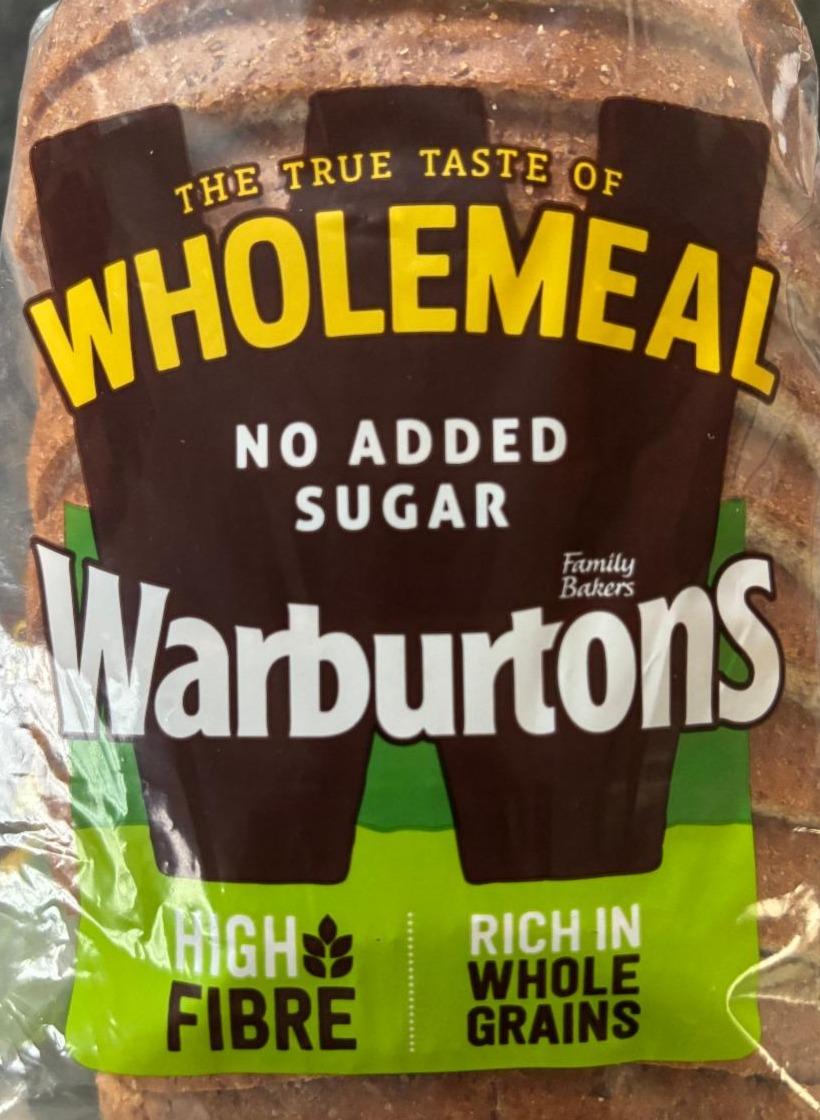 Фото - Wholemeal no added sugar Warburtons