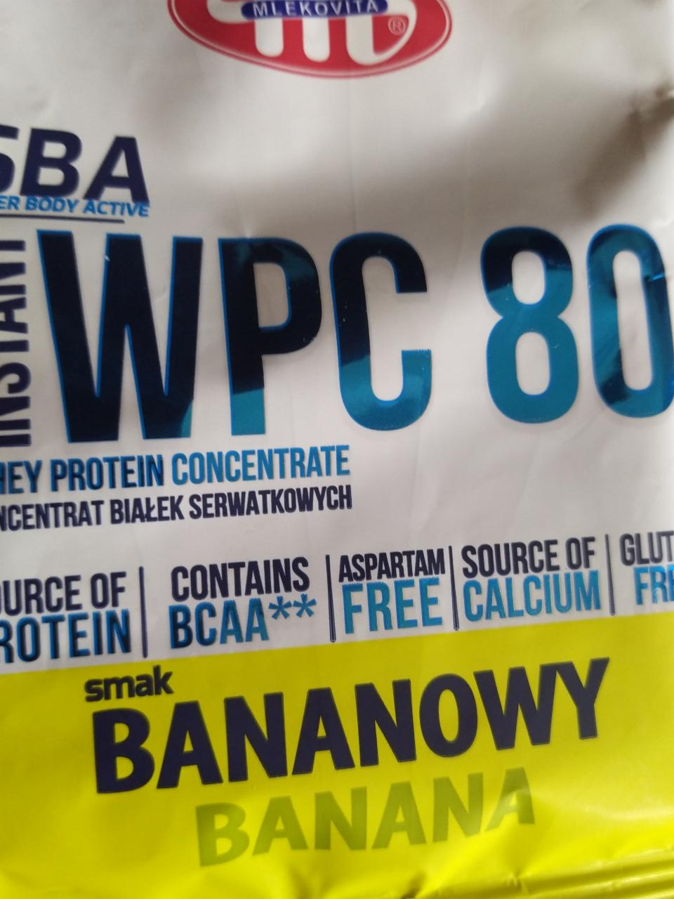 Фото - Super Body Active WPC 80 koncentrat białek serwatkowych instant bananowy Mlekovita
