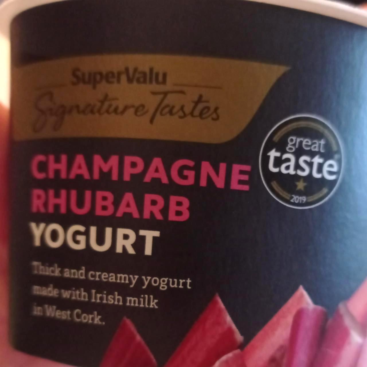 Фото - Йогурт зі смаком ревеню Champagne Rhubarb Yogurt Supervalu