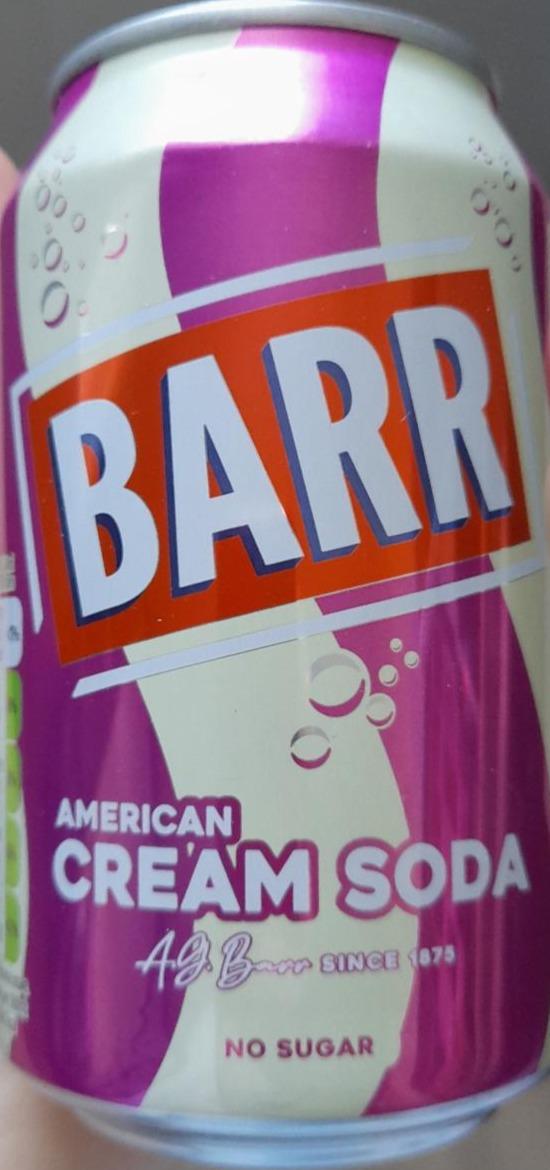 Фото - Напій безалкогольний газований ароматизований з підсолоджувачами Американ КРЕМ СОДА BARR