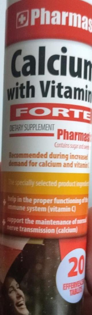 Фото - Calcium z witaminą C Forte 20 tabl mus Pharmasis