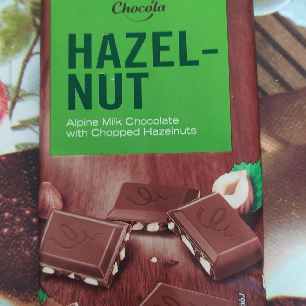 Фото - Шоколад молочний з фундуком Hazelnut Chocola