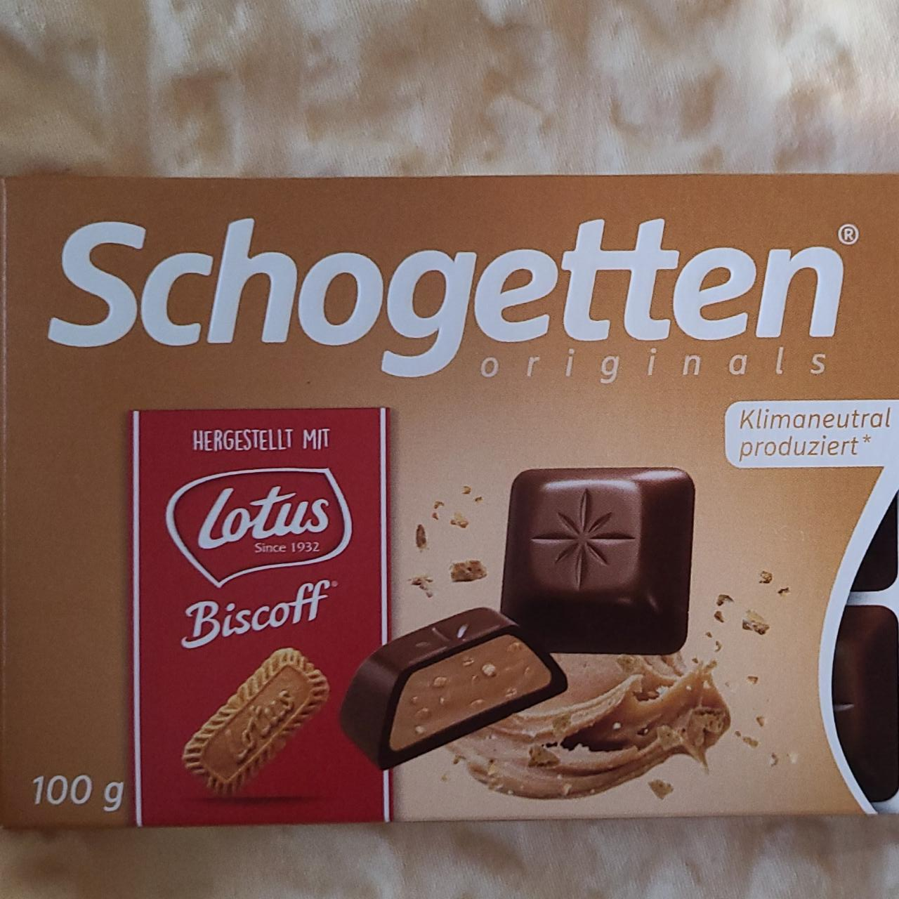 Фото - Шоколад зі шматочками печива Lotus Original Schogetten